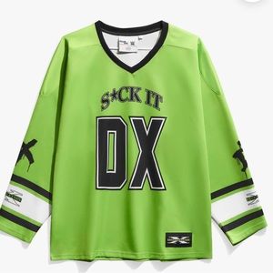 WWE DX(Degeneration X) Hockey Jersey which can be worn as a dress.Birthday fit!
